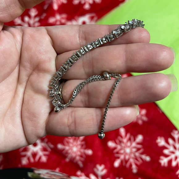 Womens Sterling Silver Cubic Zirconia Tennis Bracelet - Picture 2 of 10